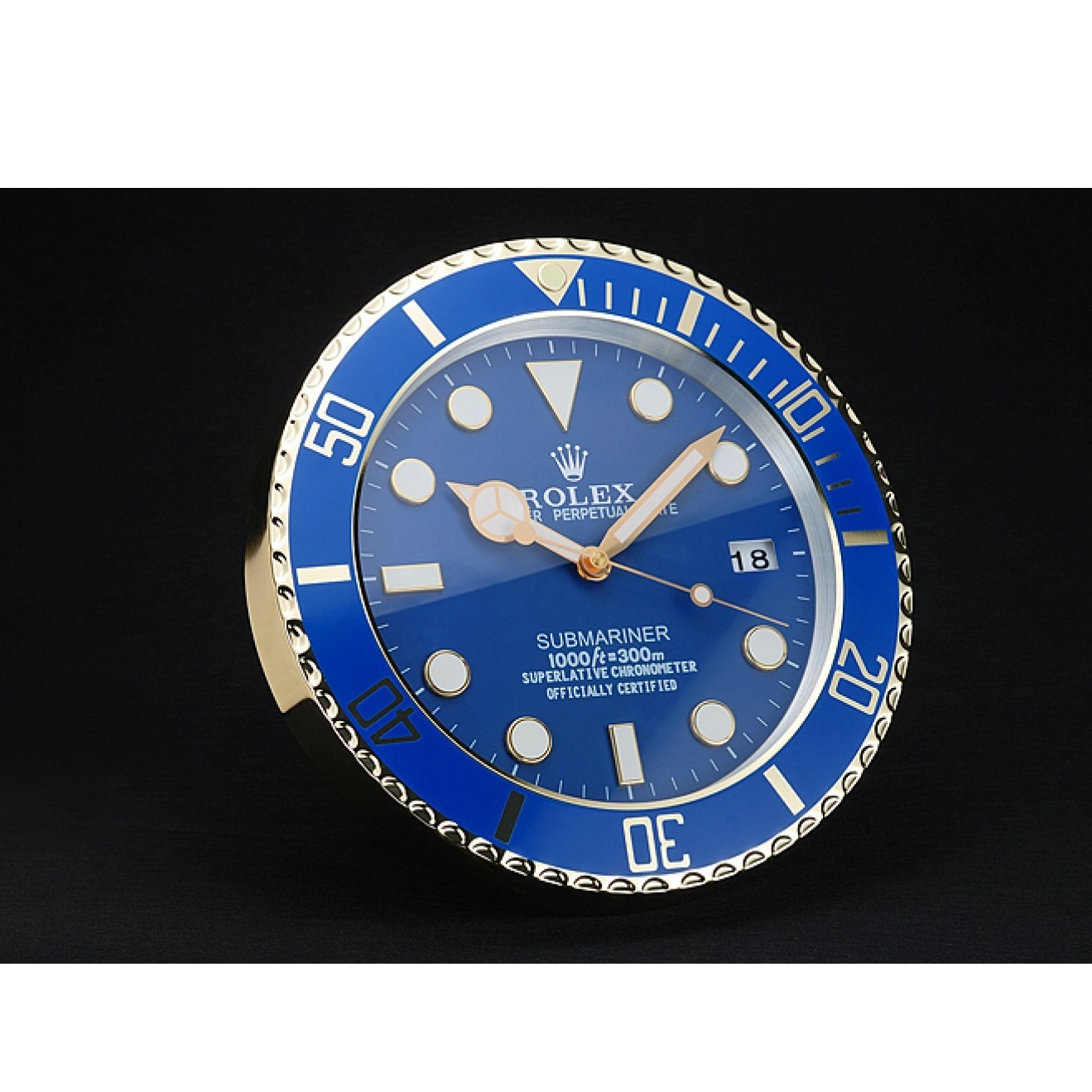 Best AAA Replica Sites Clock Blue Submariner Rolex Wall 622475 0630
